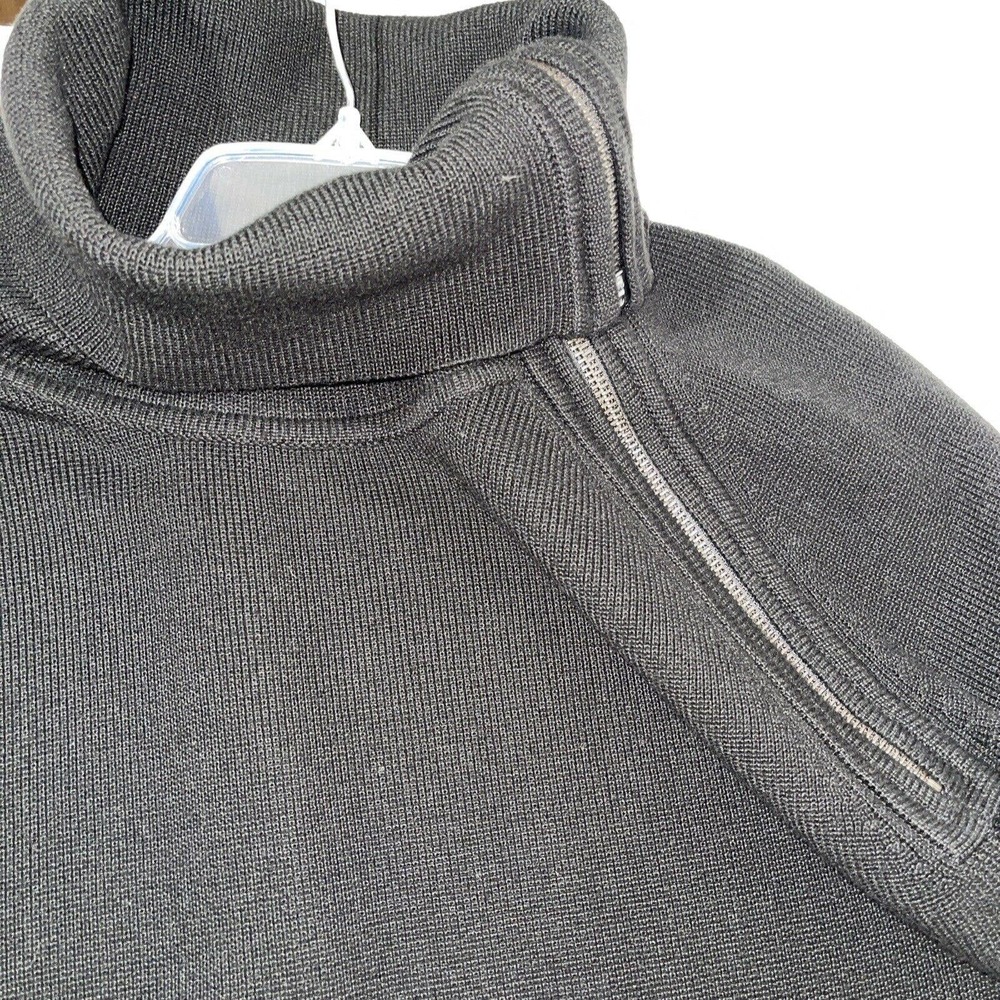 CALVIN KLEIN Women’s L Black Sweater Knit Dress Black - Picture 6 of 7